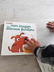 Mon imagier des animaux familiers livre animé Kididoc dès 1 an