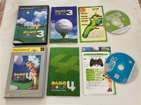 Yahooオークション 23 Ps2 06 プレイステーション2 みんなのgolf3 4