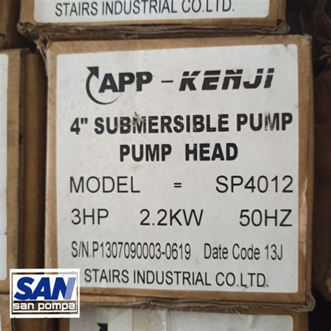 Jual App Kenji SP 4012 2 2 KW 3HP Head 45 Submersible Pump Kab