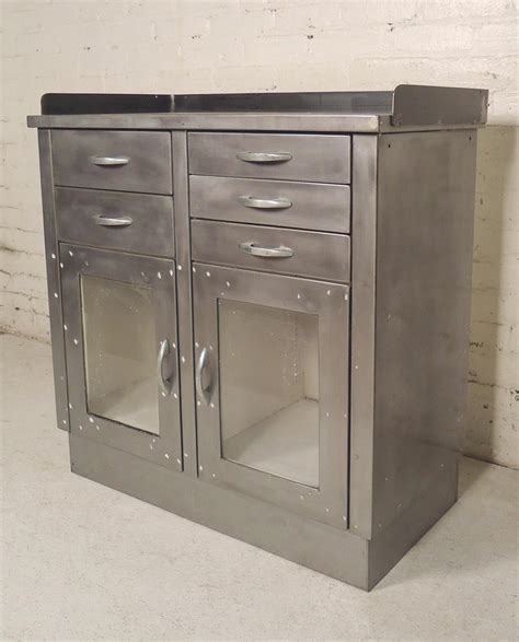 Restored Doctors Metal Cabinet At 1stdibs