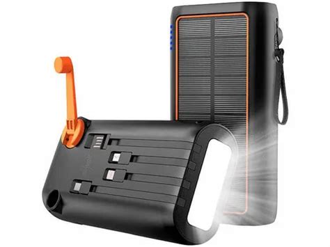 Revolt Pb K New Mah Power Bank Has Solar Panel And Crank