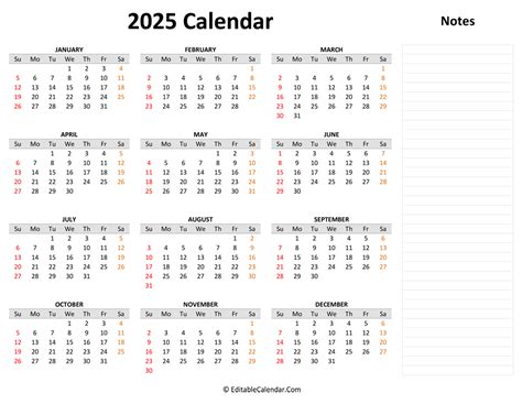 2025 Printable Calendar One Page Printable Word Searches