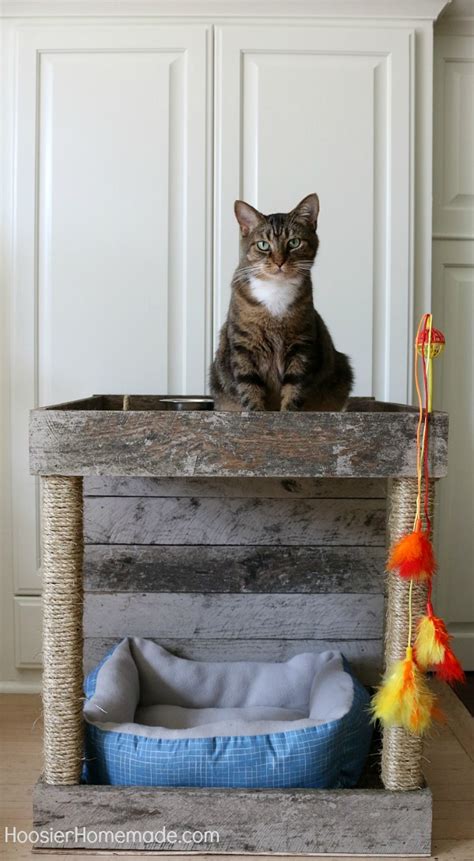 Cat Condo Made From A Wood Pallet Hoosier Homemade