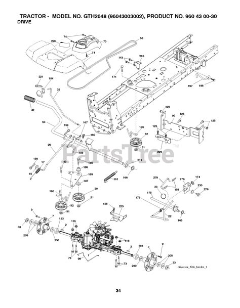 Husqvarna Gth 2648 Husqvarna 48 Garden Tractor 2008 02 Drive Parts Lookup With Diagrams