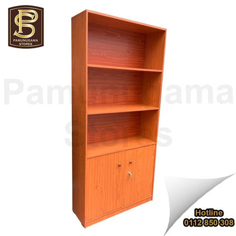 72”x 32”x 12” Book Rack with 2 Base Doors - Pamunugama Stores