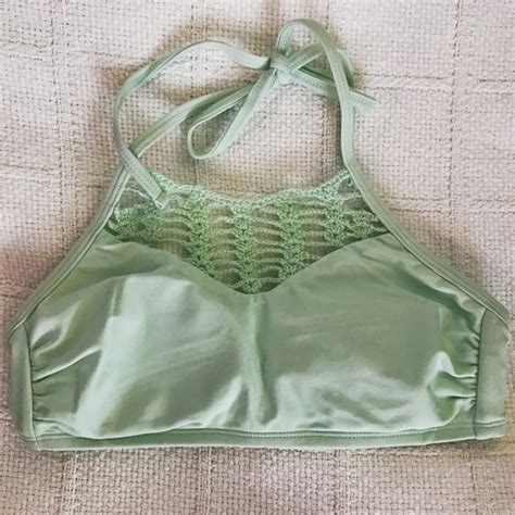 Pink Victoria S Secret Swim Mint Green Bikini Top Poshmark