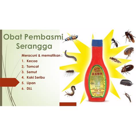 Jual Racun Serangga Bubuk Obat Pembasmi Kecoa Semut Tomcat Dll Di