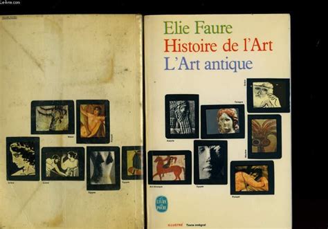 HISTOIRE DE L ART ANTIQUE Von FAURE ELIE Bon Couverture Souple 1965