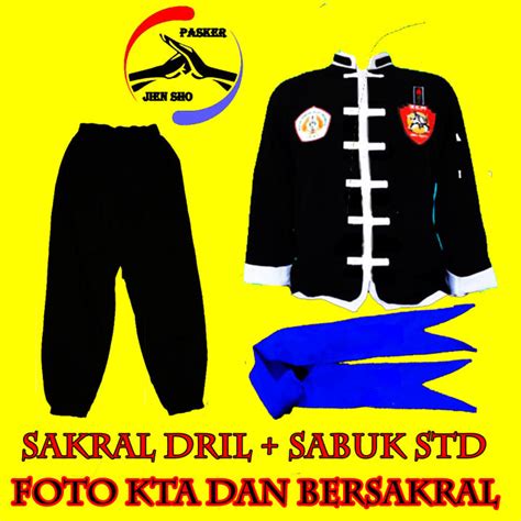 Baju Sakral Iks Pi Kera Sakti Komplit Sabuk Bahan Dril Lazada Indonesia