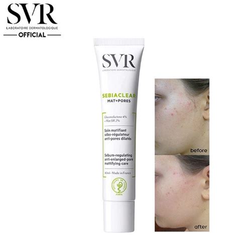 Kem dưỡng kiềm dầu se khít lỗ chân lông SVR Sebiaclear Mat Pores