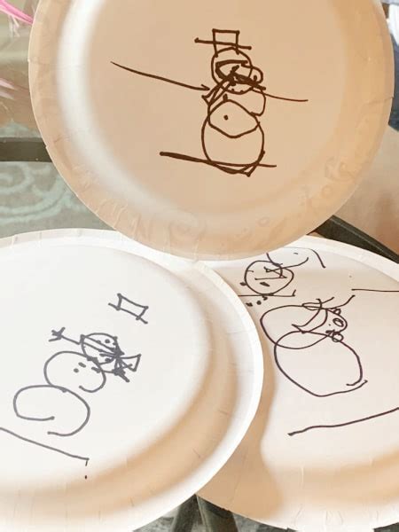 Snowman Paper Plate Game Instructions Free Printable