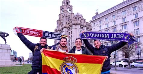 Liverpool vs Real Madrid - fans take over city centre as Roberto Carlos ...