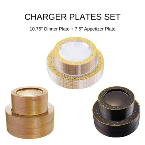 Charger Plates Set - Little’z Party Rentals & Bouncy Castle’s Las Vegas NV