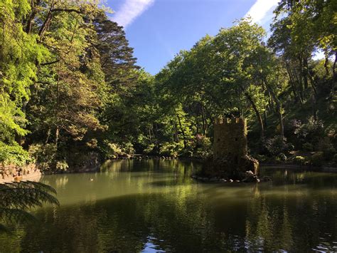 Hidden castle in the Royal Gardens of Sintra, Portugal. : r/travel