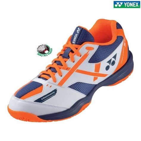 Jual New Sepatu Badminton Yonex Power Cushion Shb Ex White Orange Di