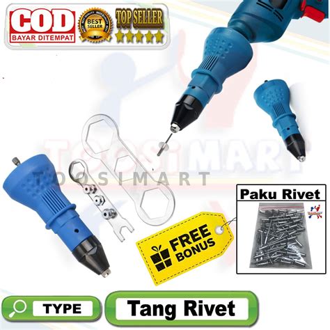 Jual Tang Ripet Bor Listrik Adapter Tang Rivet Adaptor Rivet Gun