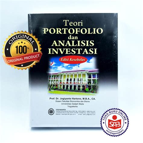 Jual Teori Portofolio Dan Analisis Investasi Edisi 11 Jogiyanto