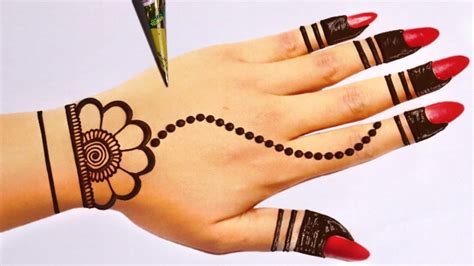 Easy Mehndi Designs For Back Hands