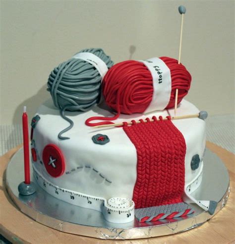 Knitting Lover Cake Knitting Cake Sewing Cake Themed Cakes