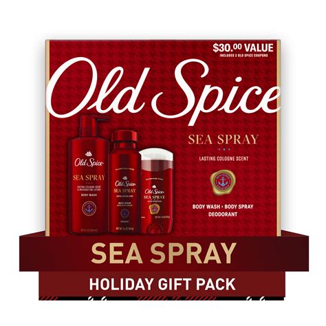 30 Value Old Spice Sea Spray Holiday Gift Pack Includes Body Wash