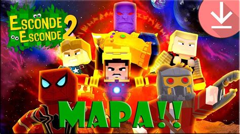 VINGADORES Guerra Infinita Mapa Minecraft Esconde Esconde 2