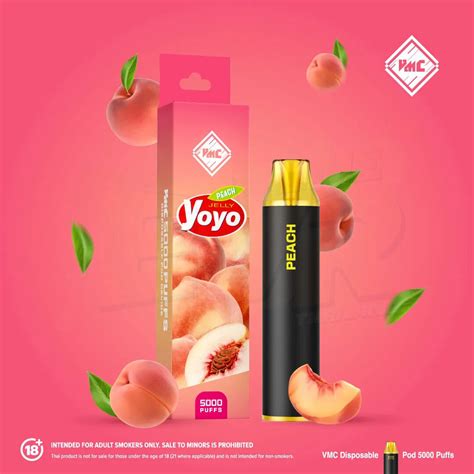 Disposable Pod VMC 5000 Puffs YoYo Peach แท กลนโยโยพช