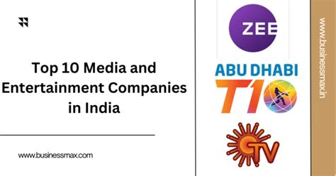 Top 10 Media And Entertainment Companies In India