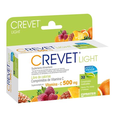 Crevet Light Vitamina C Mg Suplemento Alimentario X Luzgomed