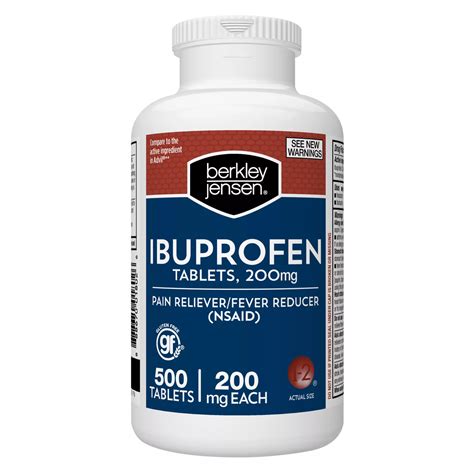 Ibuprofen Tablets 200mg500 Ct Berkley Jensen Bjs Wholesale Club