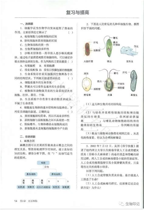 【新版教材】2020最新人教版高中生物教材必修一电子课本 知乎