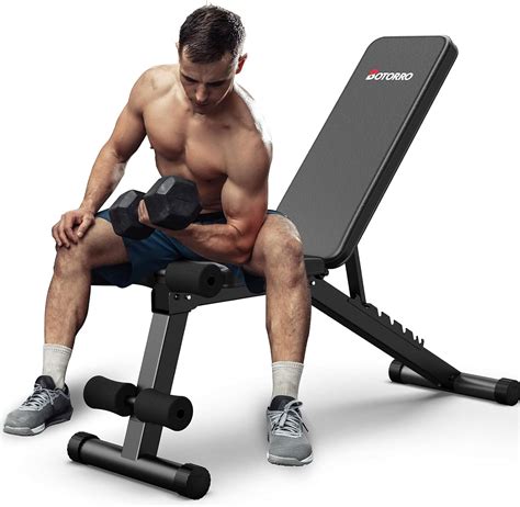 Buy BOTORRO Adjustable Weight Bench Foldable Strength Training Workout