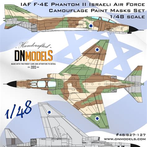 F E Phantom Ii Iaf Israeli Air Force Camo Paint Masks Set