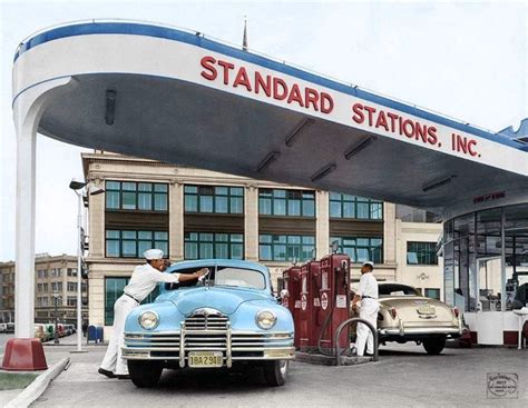 1947 Standard Gas Stations Inc Los Angeles California Old Gas