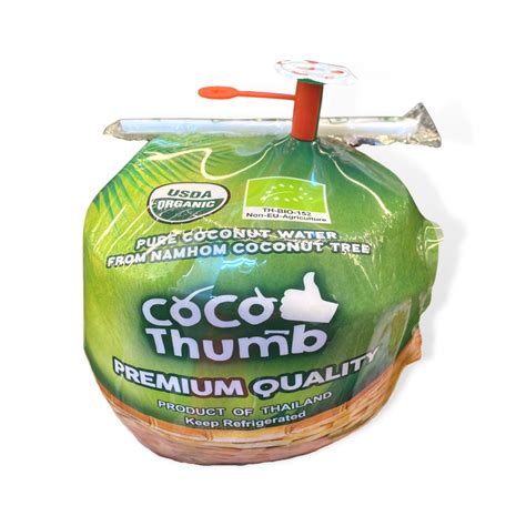 Coco Thumb Organic Pure Coconut Water Wmart