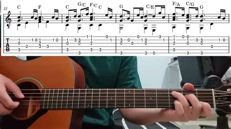 Jurassic Park Theme John Williams Easy Fingerstyle Guitar Playthrough Tutorial Lesson With