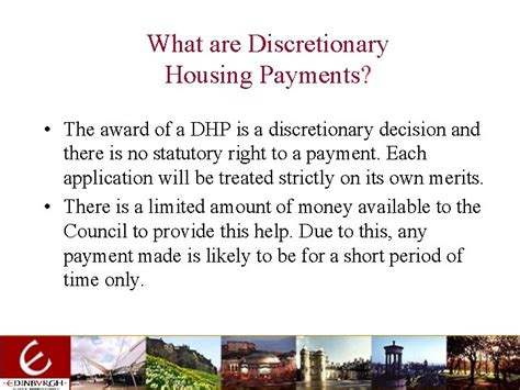 Discretionary Housing Payments Presentation By Moira Coupar Fiona