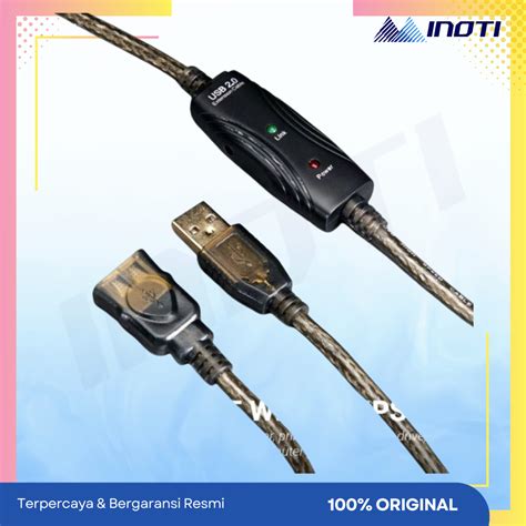 Kabel Usb Extension 20 Meter Perpanjangan Aktif 20m Usb 20 Chip Inoti