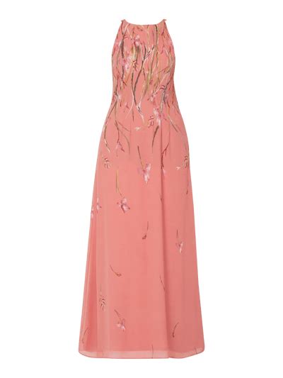 Esprit Collection Abendkleid Aus Chiffon Mit Floralem Muster Ros