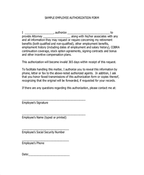 Authorization To Operate Template