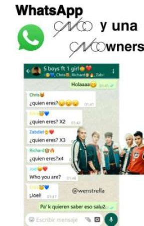 Whatsapp Cnco Y Una Cncowner Chat Wattpad