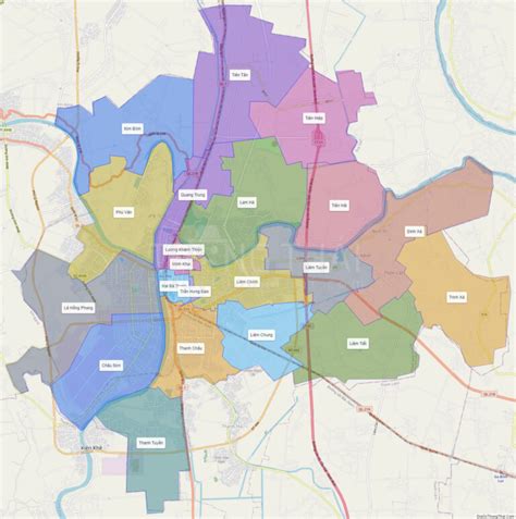 Map Of Phu Ly City Ha Nam Thong Thai Real