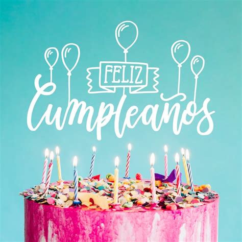 Letras de feliz cumpleaños Vector Premium