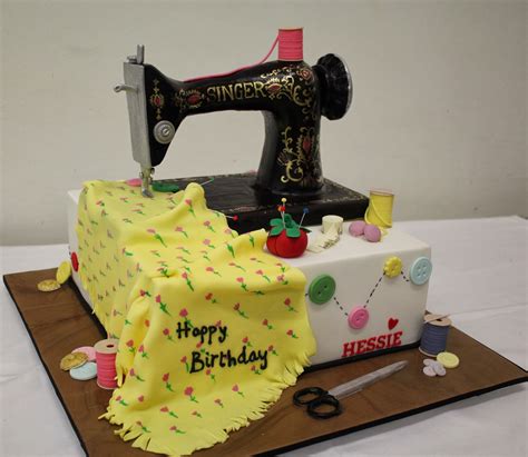 Handis Cakes Singer Sewing Machine Cake