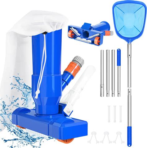 Aspirateur Piscine avec Épuisette de Surface Piscine 2024 Kit d