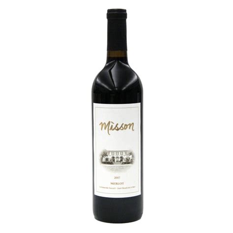 Misson Merlot Livermore Valley Red Wine 2017 750 Ml Raindrop Wine