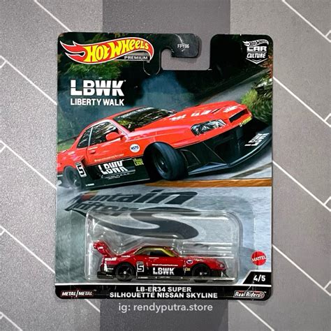 Hot Wheels Nissan Skyline LB ER34 Super Silhouette LBWK Mountain Drifters Shopee Malaysia