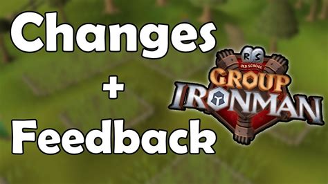 Group Ironman Changes And Feedback Todays Osrs Update In 3 Minutes