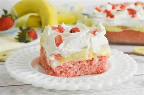 Strawberry Banana Cake My Heavenly Recipes