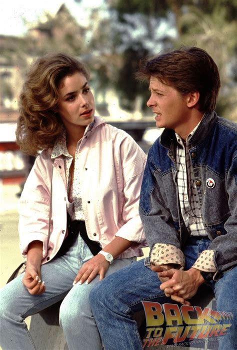 Claudia Wells and Michael J Fox in Back to the Future (1985) | Back to the future, Claudia wells ...