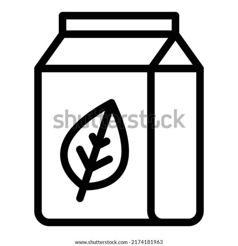 Eco Package Icon Outline Vector Clean Stock Vector Royalty Free